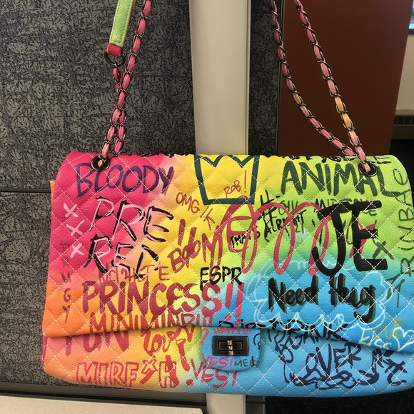 graffiti bag neon